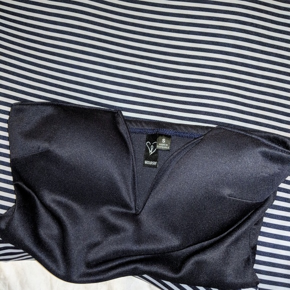 Cute stripey strapless dress - Picture 2 of 3